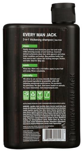 Every Man Jack Every Man Jack SHAMPOO 2IN1 THCKNG TTREE, 13.53 Fl Oz (Pack of 1), SG_B00568AL7S_US