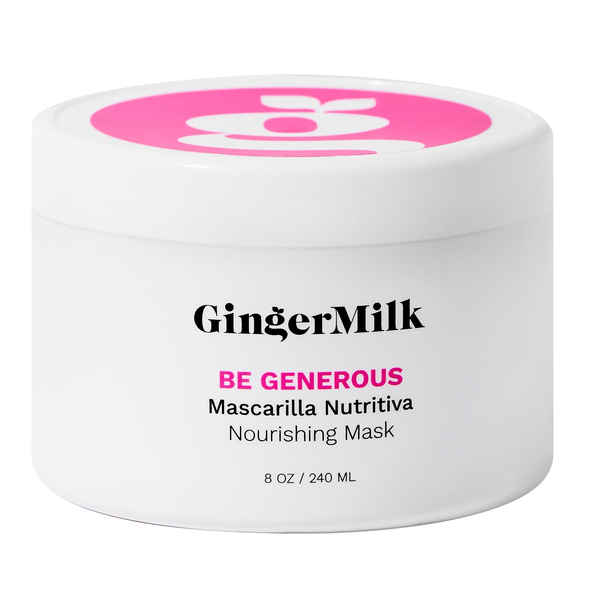 Ginger Milk Natural Care GINGER MILK - Hair Mask, Hair Care, Hair Mask For Damaged Hair, Deep Conditioning Hair Mask, Hair Mask For Dry Damaged Hair And Growth, Be Generous(8 oz.)