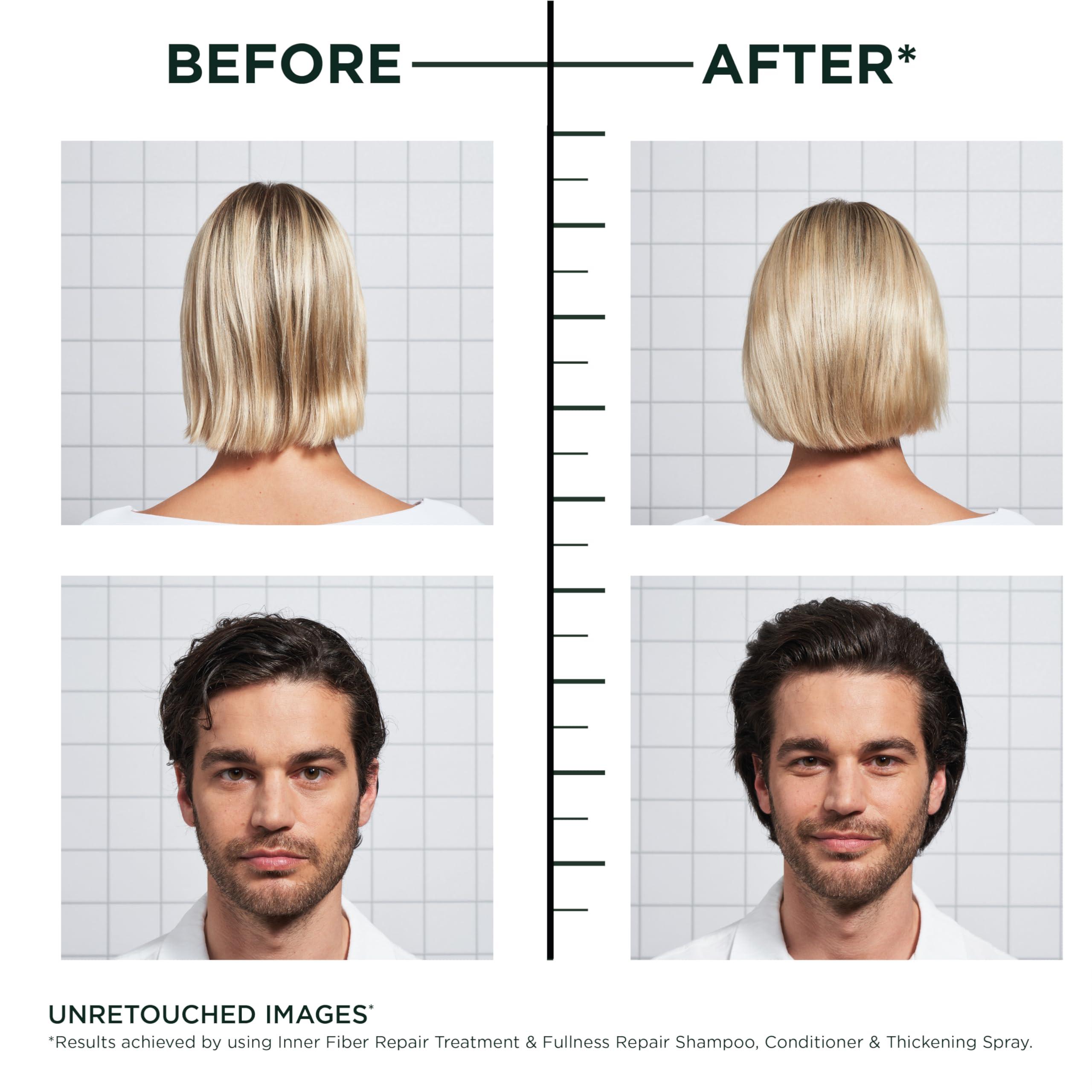 Garnier Garnier Fructis Hair Filler Bonding Pre-Shampoo + Fullness Repair Shampoo, Conditioner + Thickeing Spray Set with Polypeptides (4 Items), 1 Kit