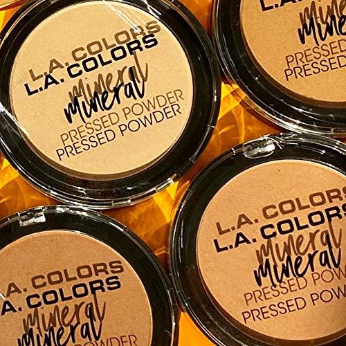 L.A. COLORS L.A. COLORS Mineral Pressed Powder, Creamy Natural (Pack of 2)