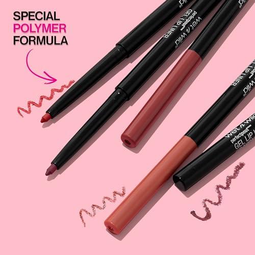 wet n wild wet n wild Lip Liner Perfect Pout Matte Retractable Gel Lip Liner Pencil, Purple Lay Down the Mauves (Pack of 2)