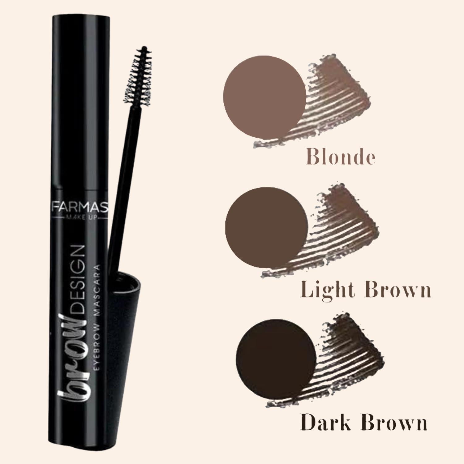 FARMASI Farmasi Brow Set: Farmasi Brow Wax & Farmasi Brow Design Mascara (Light Brown)