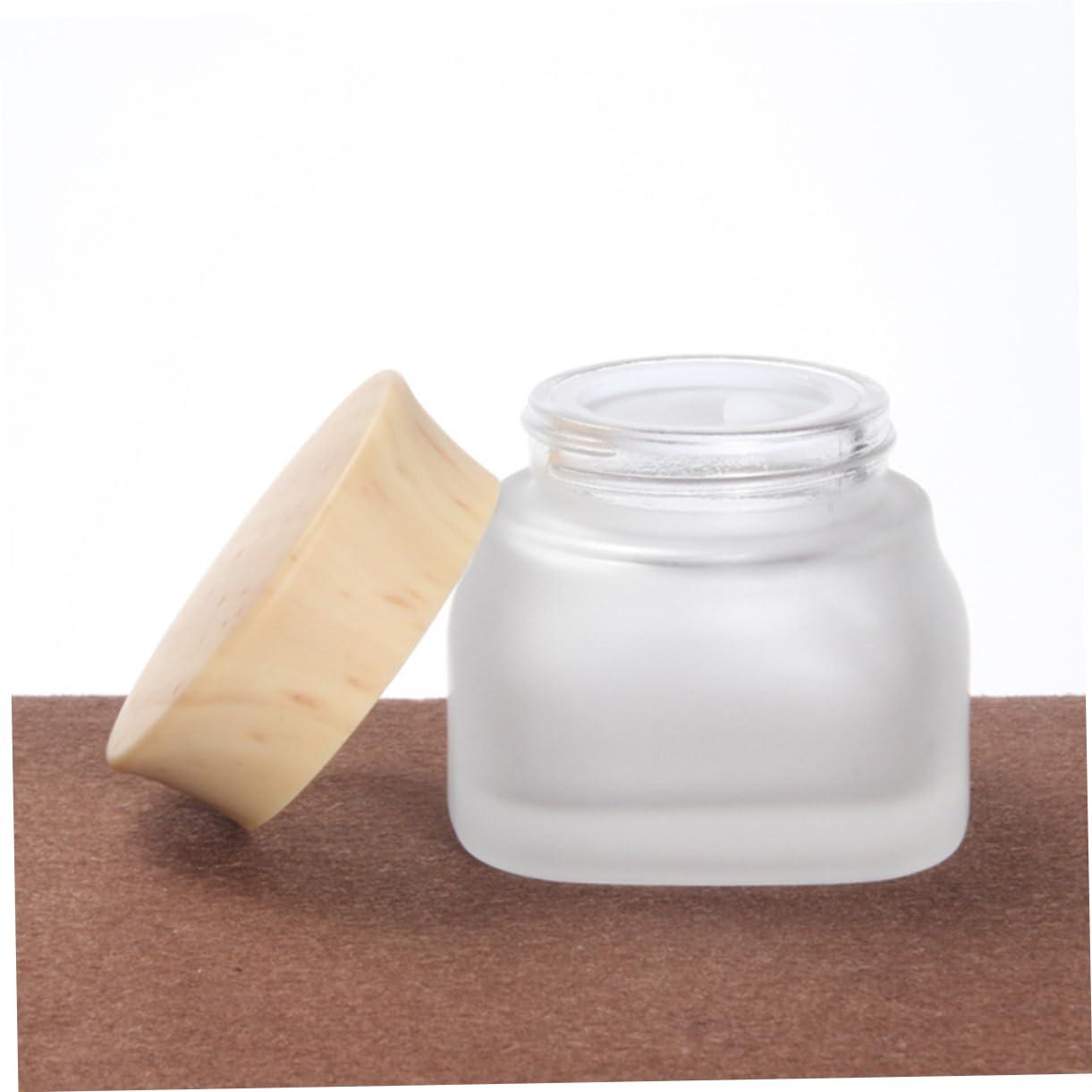 NOLITOY NOLITOY 3pcs Glass Cosmetics Jars Containers with Lids Small Cosmetic Container Cosmetic Bottle Refillable Empty Cosmetic Containers Sample Jar Container with Lid Glass Lotion Jar