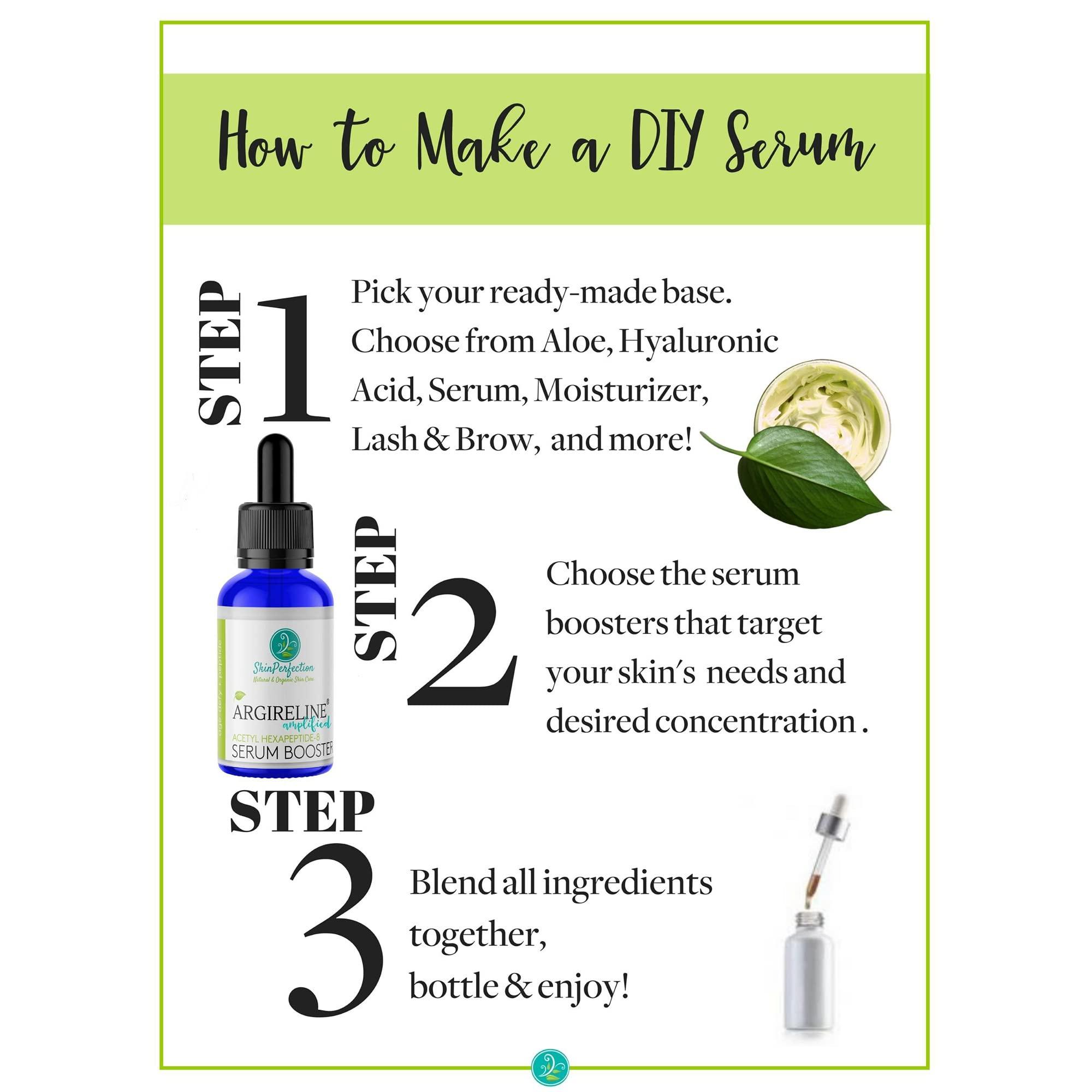 Skin Perfection Skin Perfection Argireline Serum - Peptides Serum for Face with Acetyl Hexapeptide-8 for Fine Lines & Wrinkles - Diy Anti Aging Argireline Booster Solution Mix with Any Skincare Products 0.5oz