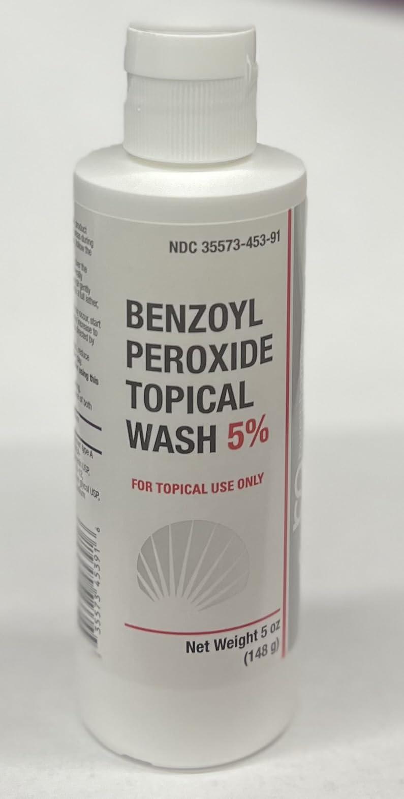 BurelPharma BurelPharma Benzoyl Peroxide Topical Face Wash 5% Acne Medication 5oz, 1 Count (Pack of 1)
