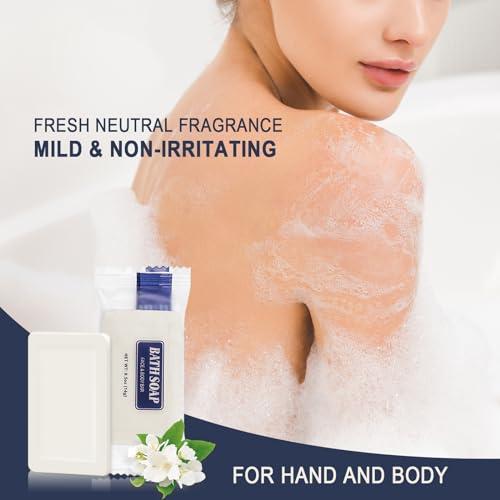 SLequipo SLequipo Bulk Bar Soap, 50 Pack Mini Soap Bars Bulk Individually Wrapped, 0.5 oz Travel Soap Small Hotel Soaps Travel Size Toiletries for Hotel Guest Bathroom