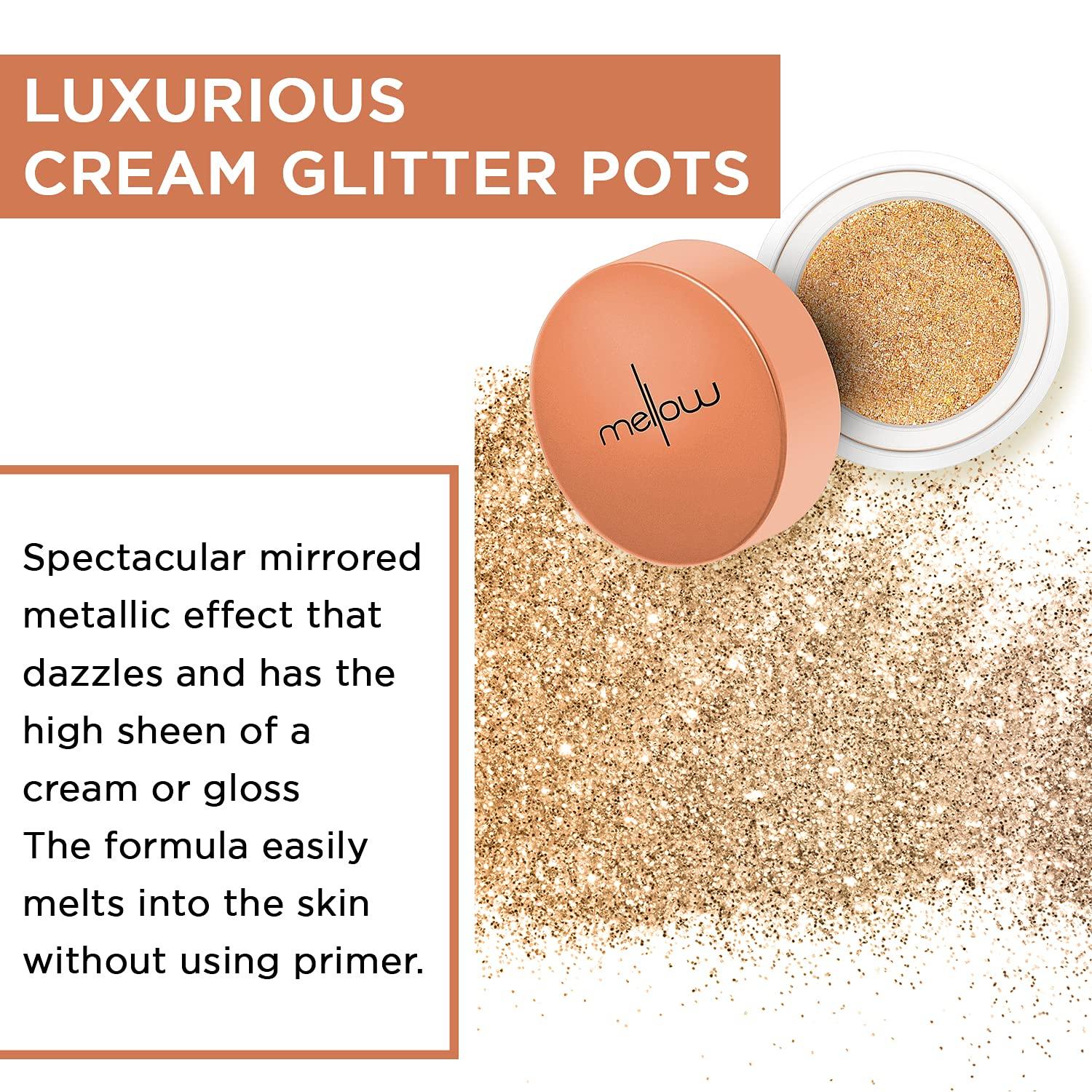 Mellow Mellow Cosmetics - Glitter Chrome Eyeshadow - Golden Glow