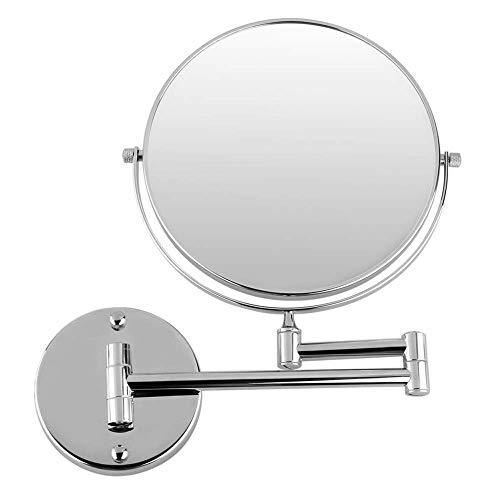 VVQQFGXN VVQQFGXN Wall Mounted Makeup Mirrors Magnifying Extend Sturdy Adjustable Shaving Cosmetic Mirror Bathroom Hotel Vanity Mirrors (Color : 5X, Size : 8inch)