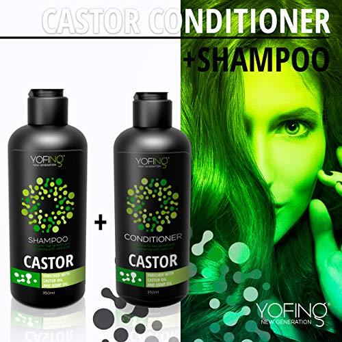 YOFING NEW GENERATION Castor Oil Shampoo and Conditioner with Biotin For Hair Growth Sulfate Free Paraben Free