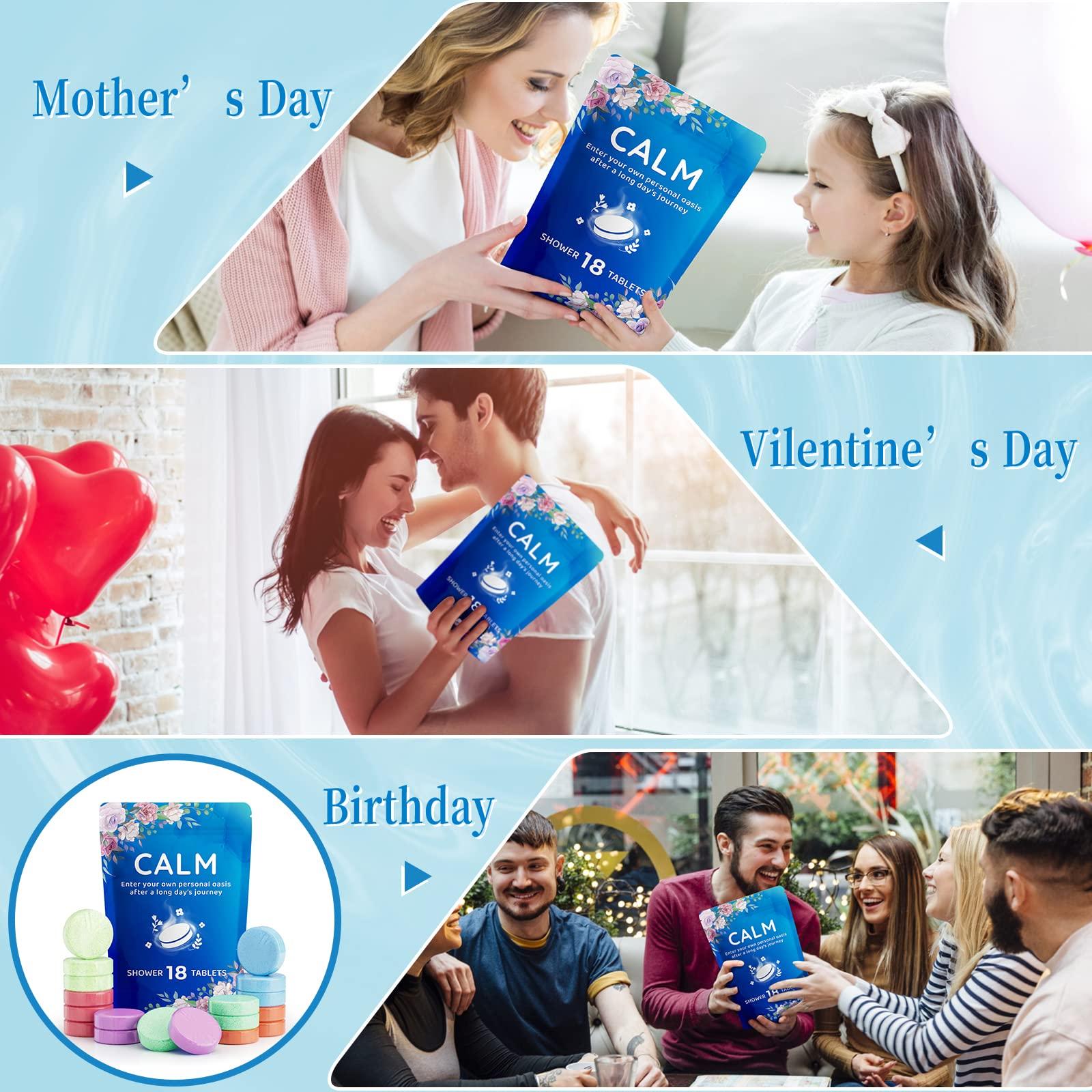 Fizzgarden Fizzgarden 18-Pack Shower Steamers Aromatherapy, Shower Bath Bombs with Individually Wrapped, Variety Shower Tablets, Valentines Day Gifts for Her and Him, Birthday Presents for Women