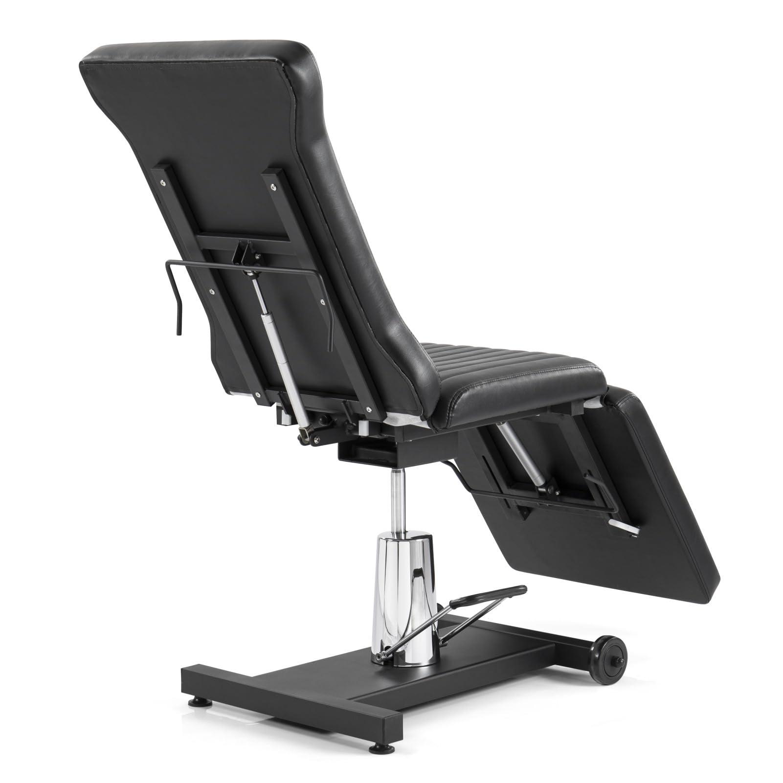 TATARTIST TATARTIST Tattoo Chair for Client Hydraulic Tattoo Bed 360 Swivel Esthetician Bed Massage Table Adjustable Height and Angle Tattoo Studio Salon Equipment (Black)