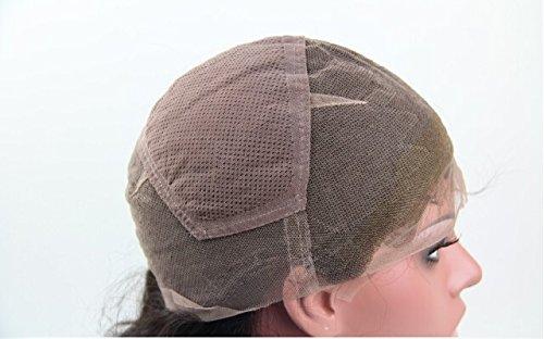 DaJun High-Quanlity 24" Afro Full Lace Wigs Black Women Kinky Wig European Virgin Remy Human Hair Curly Color #1B Off Black