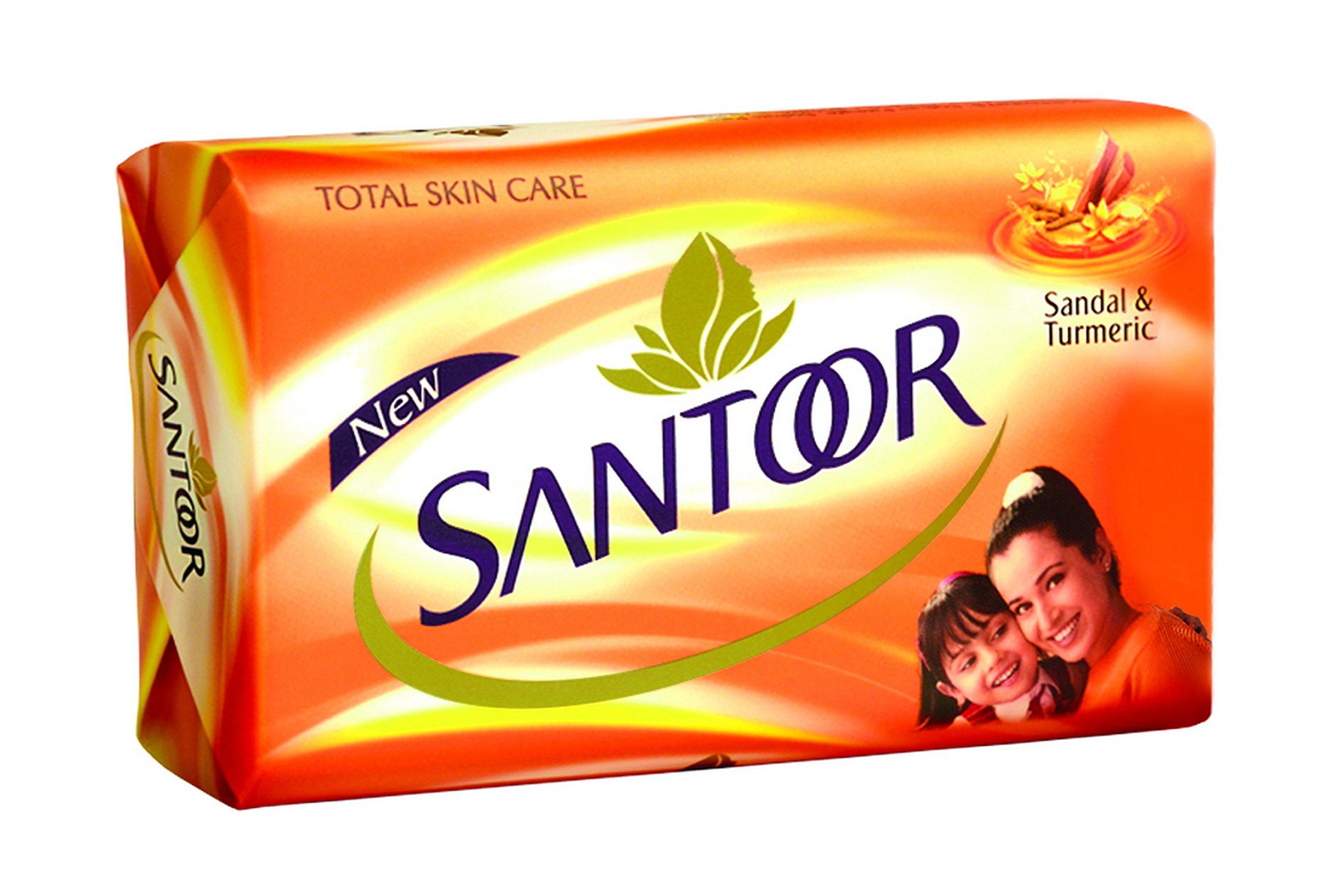 Santoor Santoor Sandal & Turmeric Soap - 100g (Pack of 3)