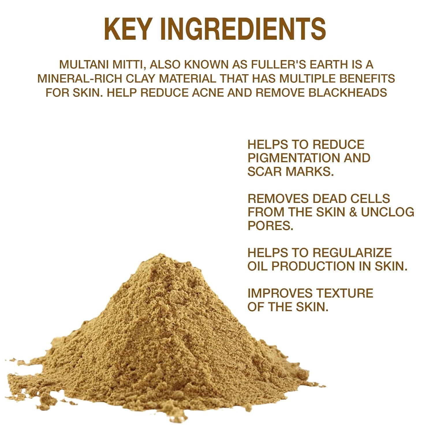 Generic Natural Herbal Multani Mitti Face Pack Powder for Glowing Dry Skin, (100gm)