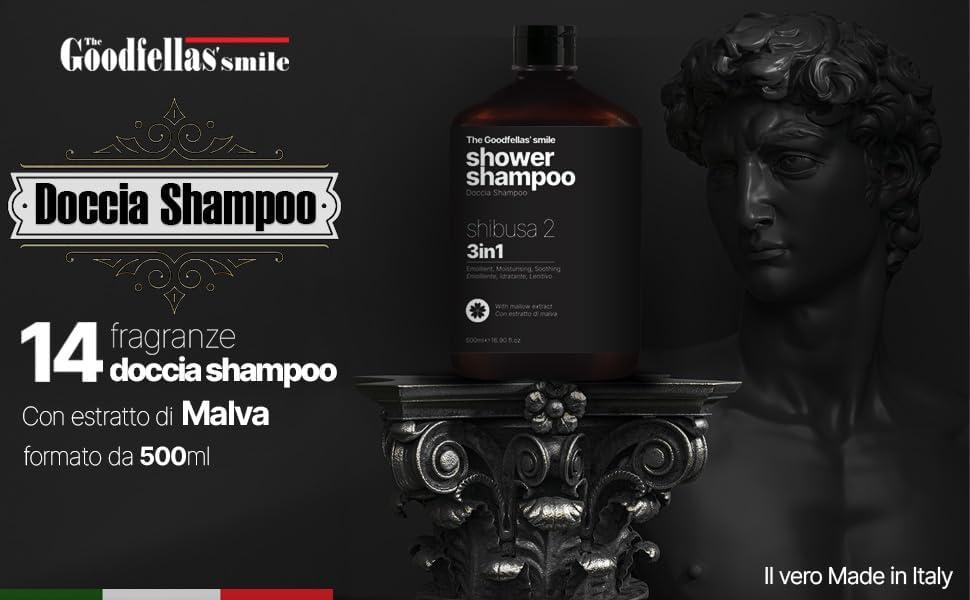 The Goodfellas\' smile The Goodfellas\' smile, Luxury 3 iin 1 Body Wash and Hair Shampoo for Men, 17 Fluid Oz. - Made in Italy (Shibusa 2)