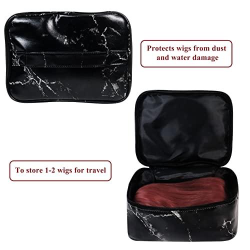 Goklmn Goklmn Wig Storage Box,Portable Wig Box Wig Storage for Multiple Wigs,Wig Travel Case Travel Makeup Case for Men & Women