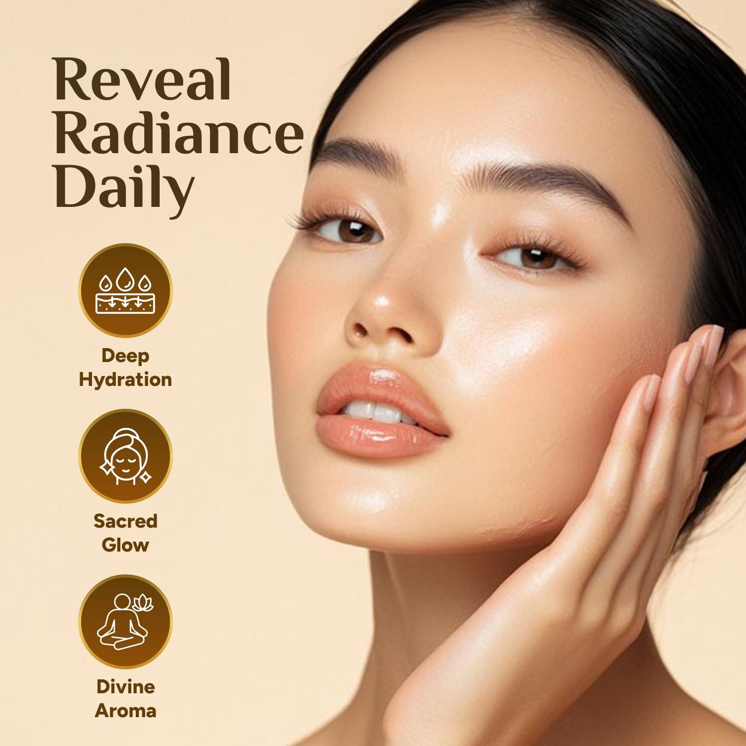 ZP.TECH ZP.TECH Pure Organic Moringa Oil with Blue Lotus Flower & Ormus Gold Hydrating & Anti-Aging Oil for Skin, Hair & Nails Premium 100% Cold Pressed Moringa Seed Extraction, Nourishes & Hydrates Skin