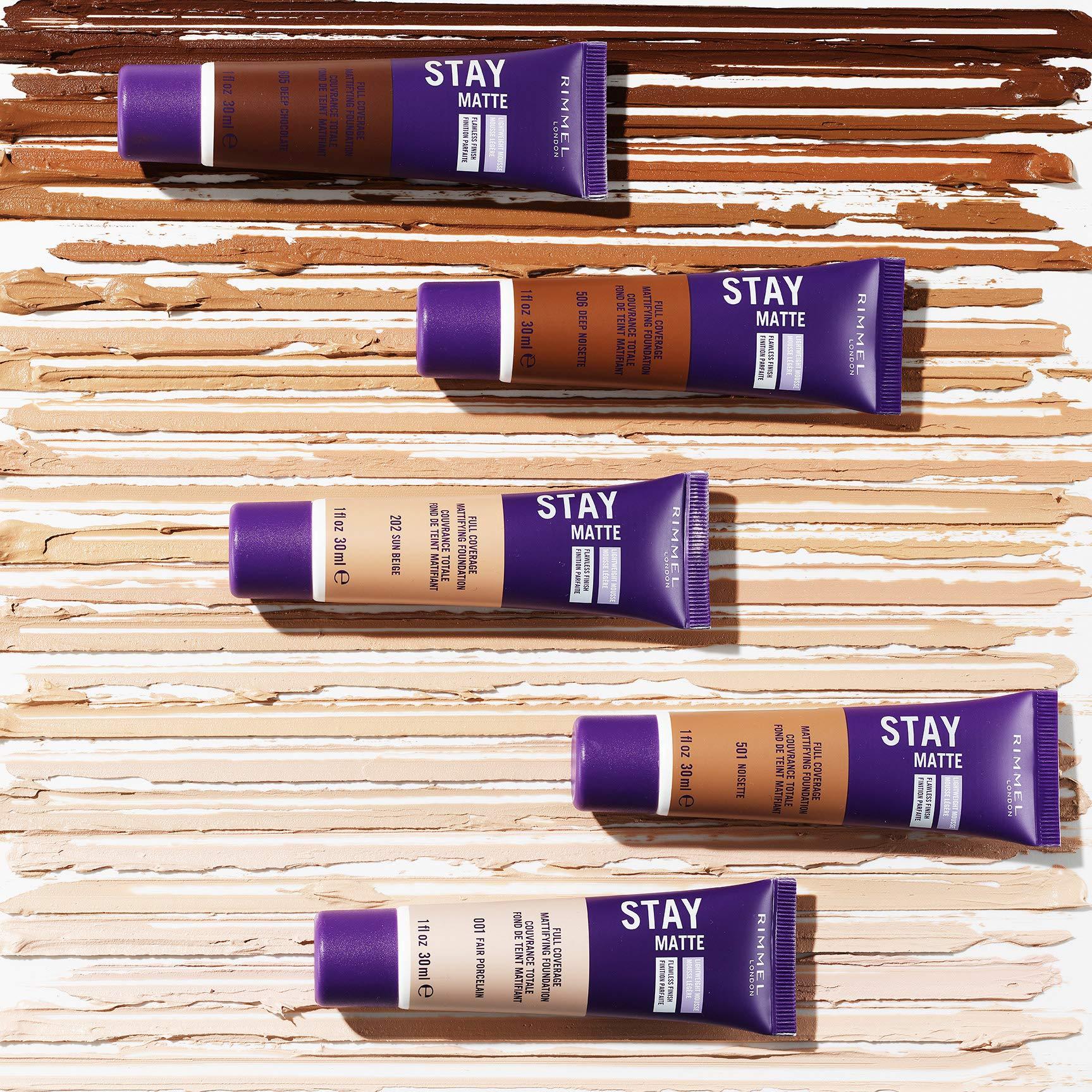 Rimmel Rimmel London Stay Matte Liquid Mousse - 305 Buff - Foundation, Lightweight, Shine Control, Oil-Free, 1oz