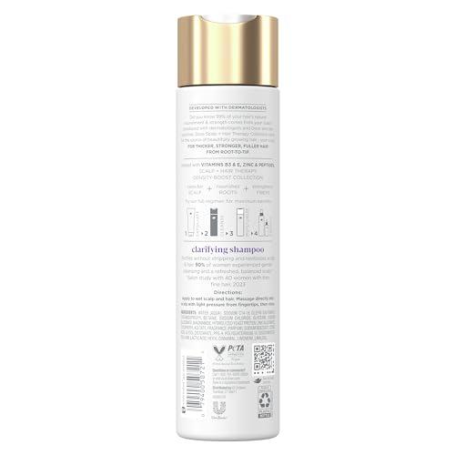 Dove Dove Density Boost Clarifying Shampoo Scalp + Hair Therapy for Gentle Cleansing, with Vitamin B3, Zinc and 0% sulfates, 9.25 oz