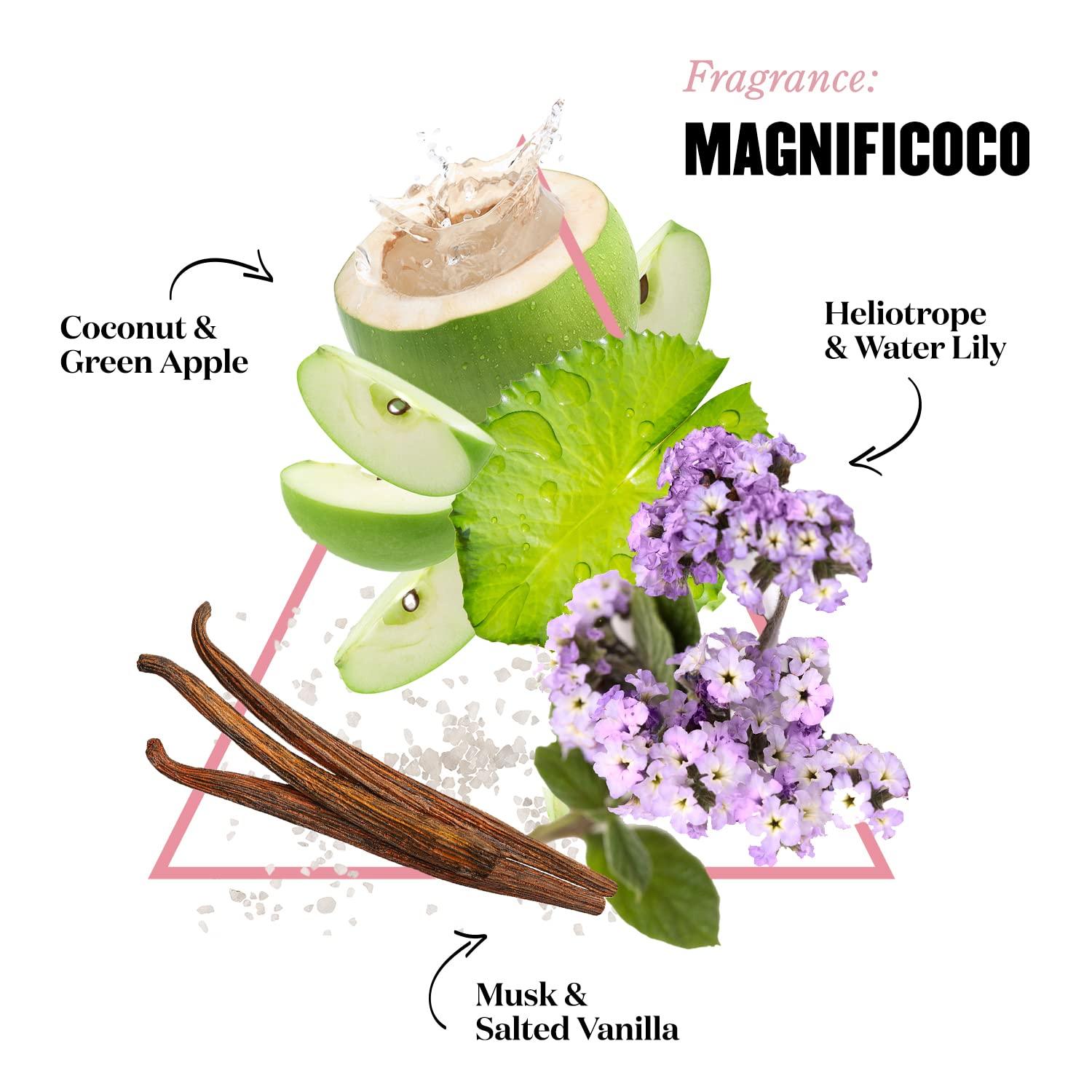 Soap & Glory Soap & Glory Magnifi-Coco Clean-A-Colada Coconut Hydrating Shower Gel - Moisturizing Body Wash for Dehydrated Skin - Formulated with Green Tea Extract & Coconut Fruit (500ml)