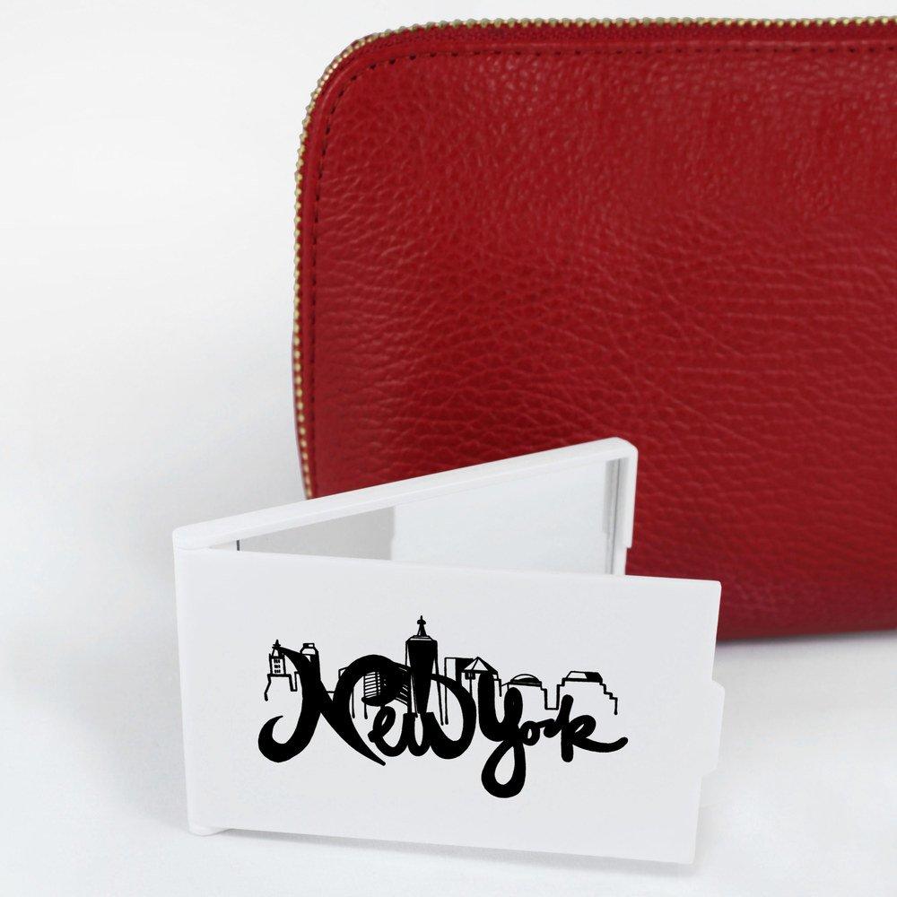 Azeeda Azeeda 'New York Text' Compact/Travel/Pocket Makeup Mirror (CM00012132)