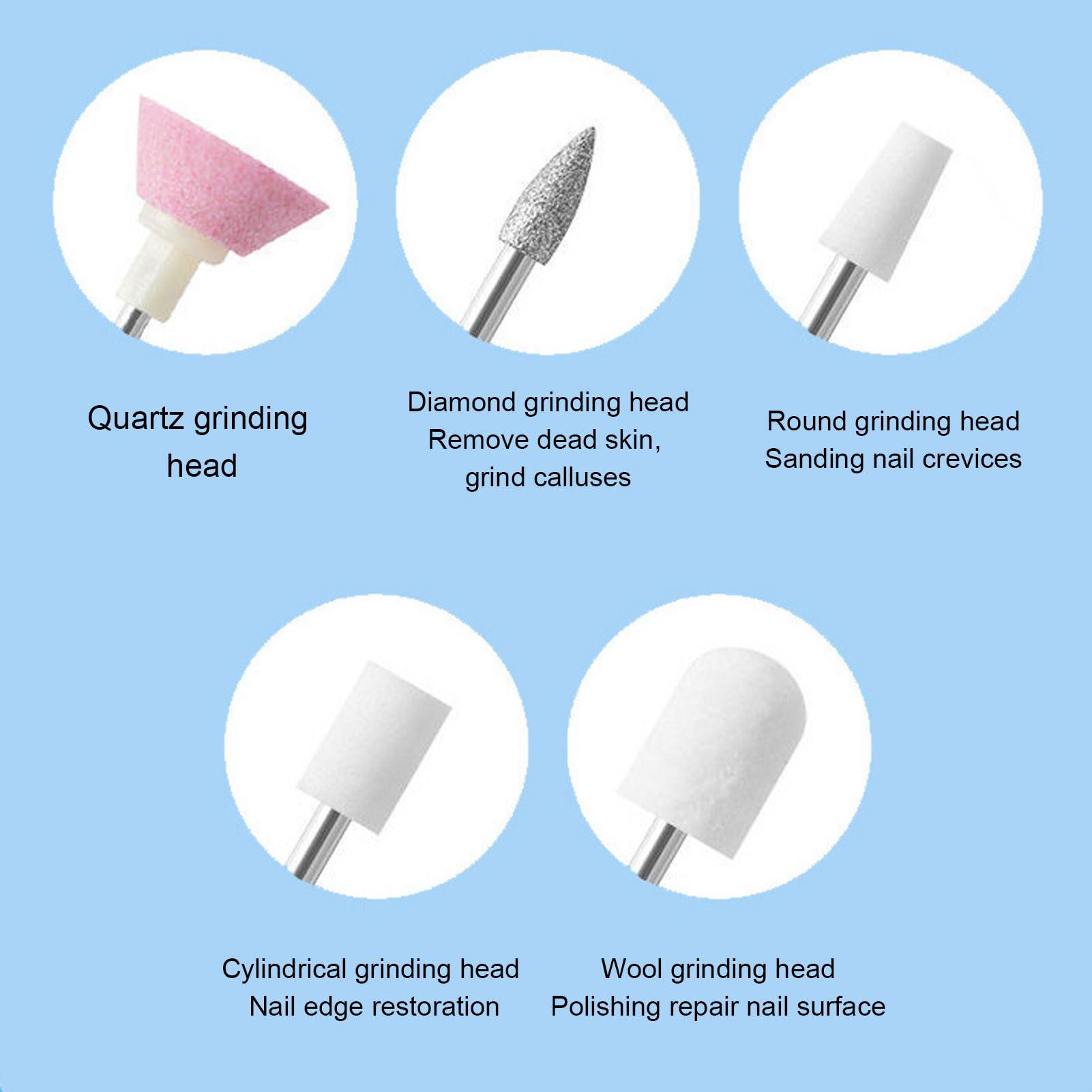 Enlybee Professional Nail Care Drill Set - USB Rechargedable, Portable, 3 - Speed Adjustable for Manicure Pedicure Exfoliation