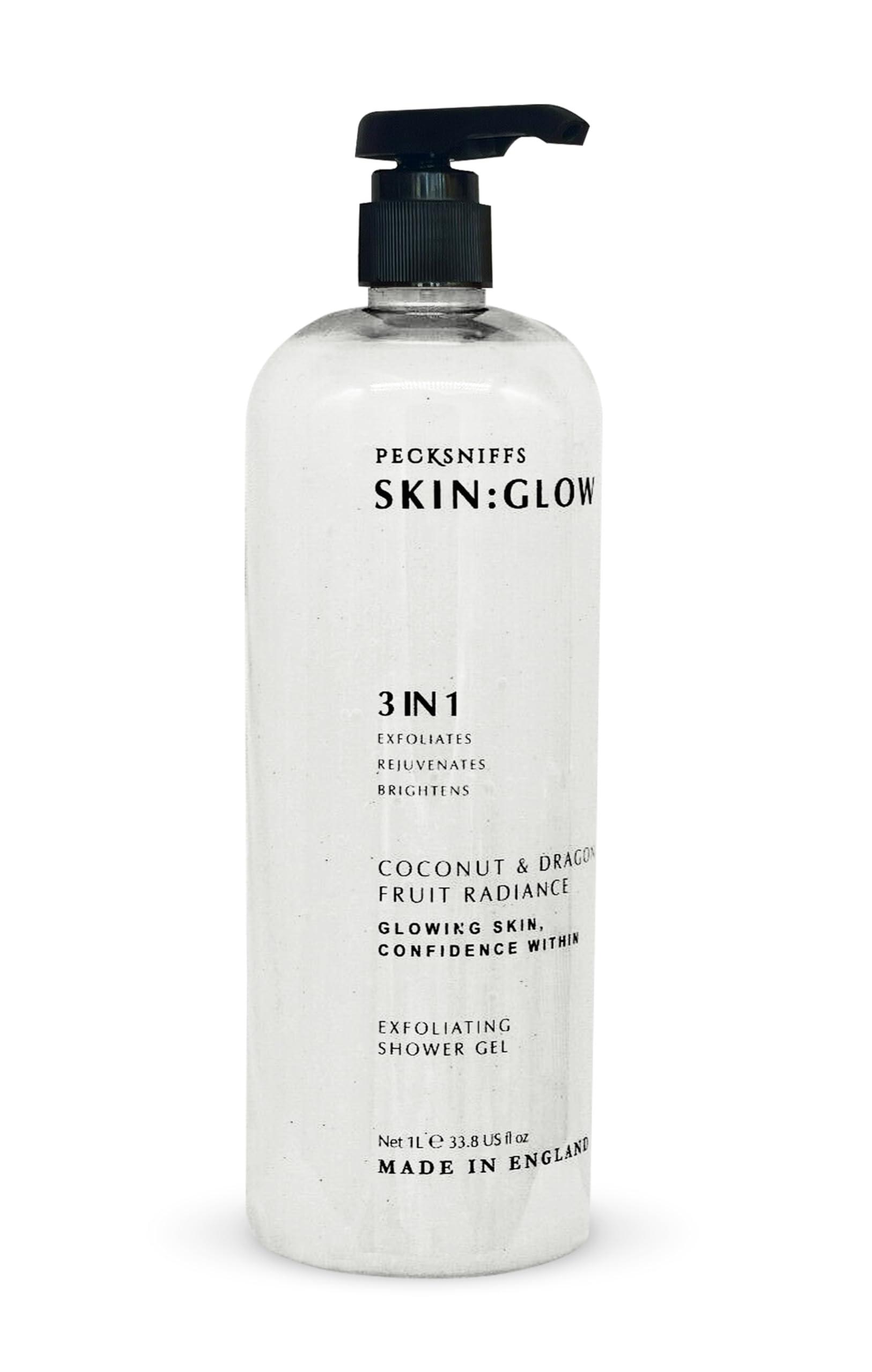 Pecksniff\'s Pecksniff\'s Coconut & Dragon Fruit Radiance Exfoliating Shower Gel | 1000 ml / 33.80 Fl Oz