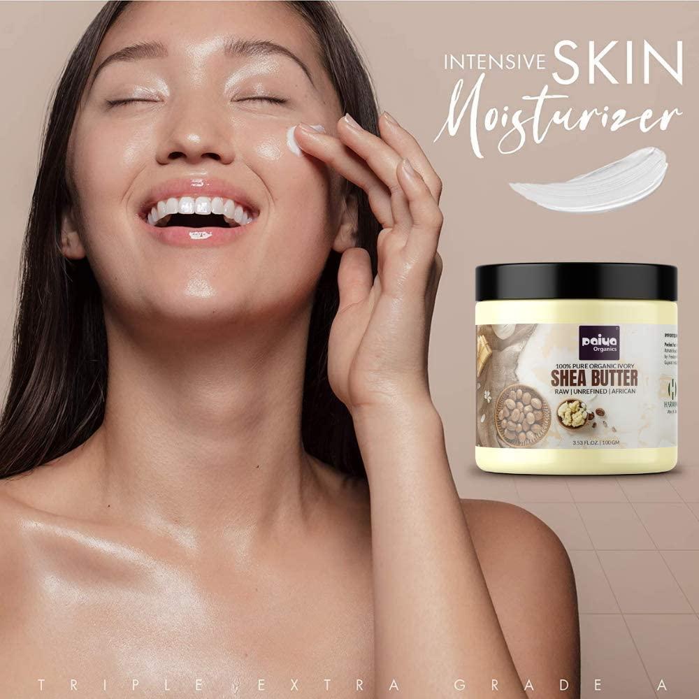 Generic Raw Unrefined Ivory Shea Butter For Skin Face Hair Stretch Marks, Make Whipped Body Butter (200gm)