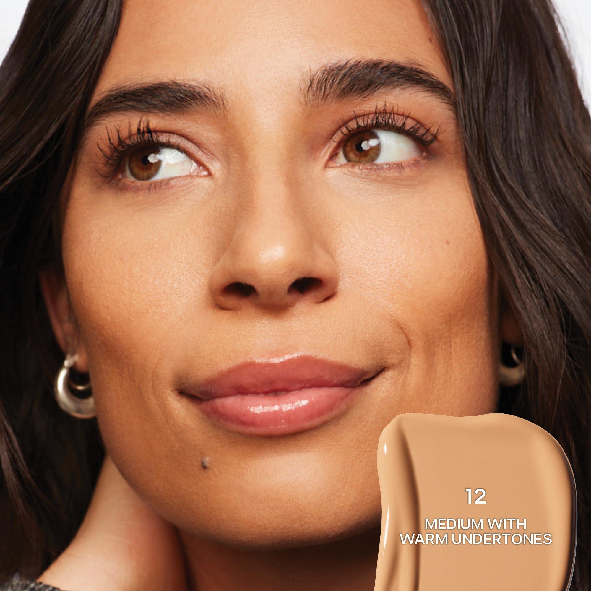 Saie Saie Slip Tint Radiant Cream Concealer & All-Over Face Makeup - Concealer for Dark Circles, Redness & Blemishes - Lightweight Makeup Made with Hydrating Hyaluronic Acid - Shade 12 (0.17 oz)