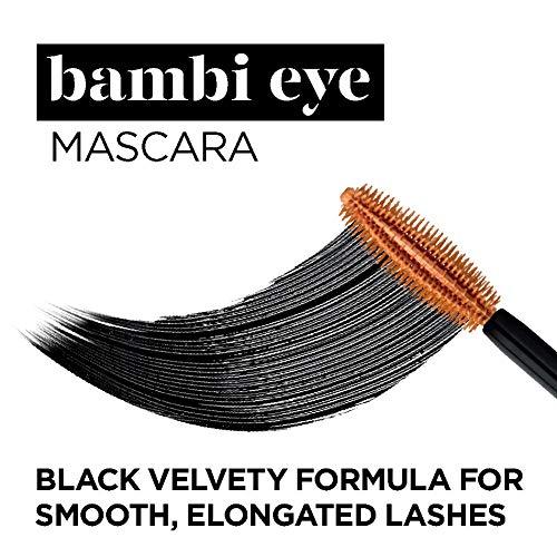 L'Oréal Paris L'Oreal Paris Makeup Bambi Eye Mascara, Lasting Volume, Length & Lift, Doe-eye Definition, No Clumping, Washable, Blackest Black 0.21 Fl Oz