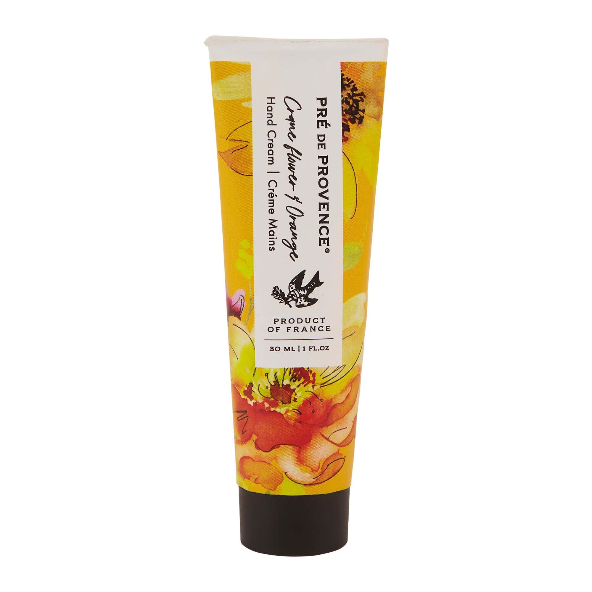 Pre de Provence Pre de Provence Le Jardin Collection Hand Cream Enriched with Shea Butter, Aloe and Seed Oils, Moisturize & Nourish Hands, Gift or Travel Size, 30 ml, Crane Flower & Orange