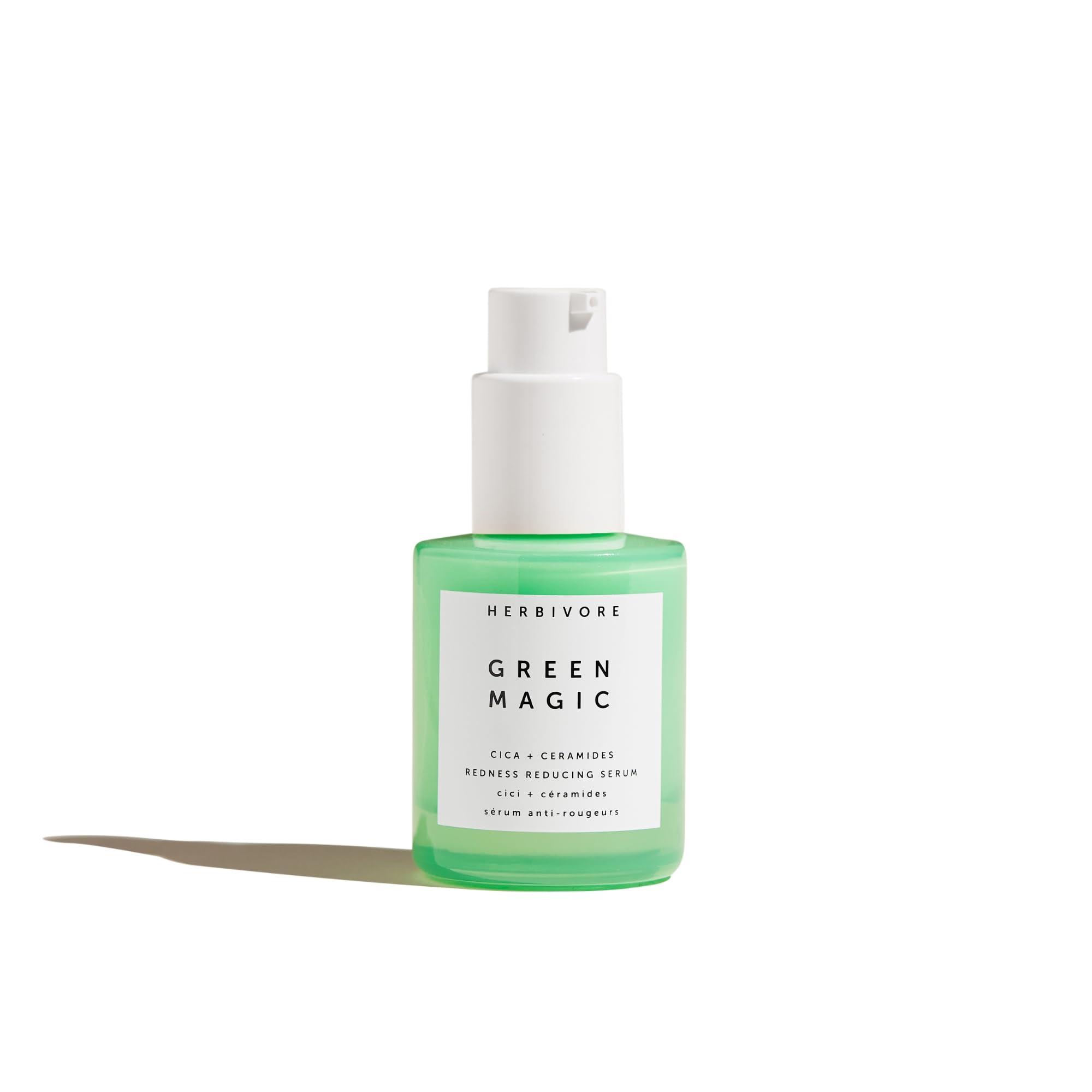 HERBIVORE HERBIVORE Green Magic Cica + Ceramides  Fast-acting Redness-Reducing Serum for Sensitive Skin, Plant-based, Vegan, Cruelty-free, 30mL / 1 oz