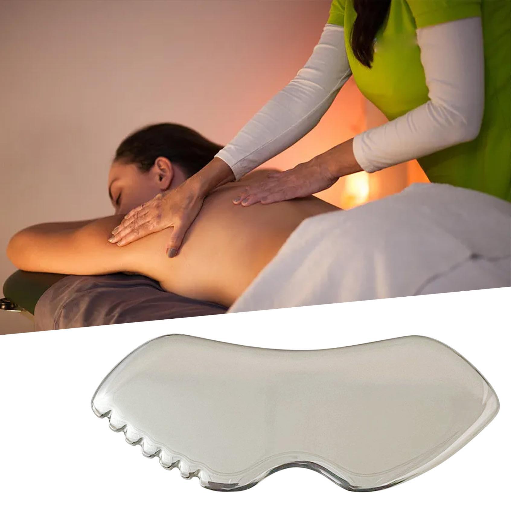 Generic Generic Gua Sha Facial Tools Stainless Steel Gua Sha for Face & Body, Skin Care Scraping Massage Tool with Comb Teeth, Metal Gua Sha Tool Tighten Skin Massage Guasha Beauty Tool (3 PCS)