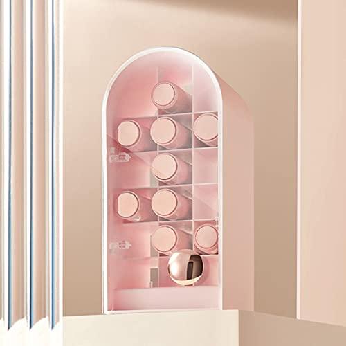 XANHOY XANHOY Cosmetic Organizer Storage Lipstick Organizer With Lid Dustproof Waterproof Lipsticks Dresser Holder Box For Case Counte Acrylic Lipstick Holder With Lid, White