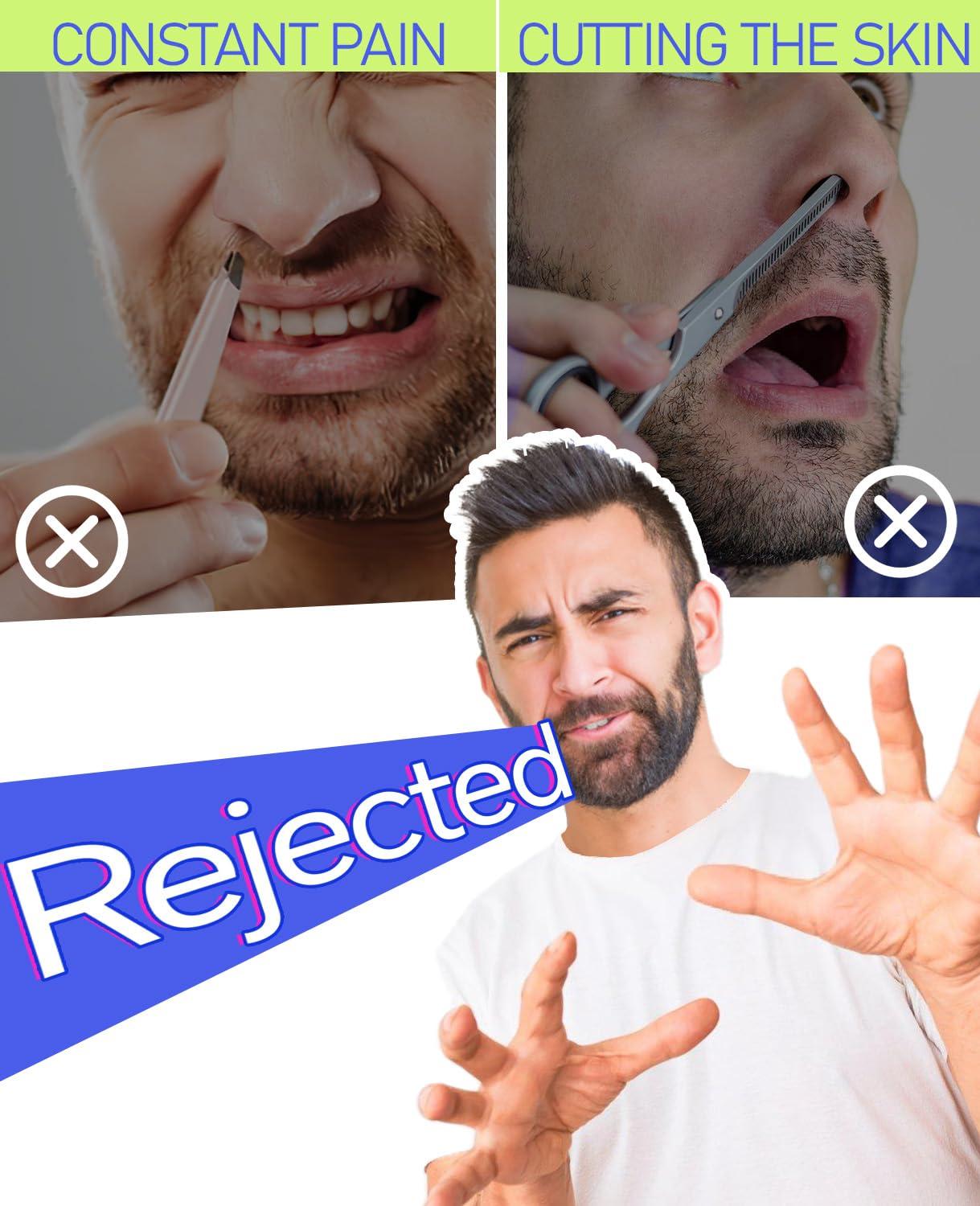 unimiko Unimiko Nose Hair Wax Kit, Nose Wax Kit Men with 200g Nose Wax, 40 Applicators for 30-40 Uses. Easy, Quick & Painless Instant Nose Waxing Kit for Men