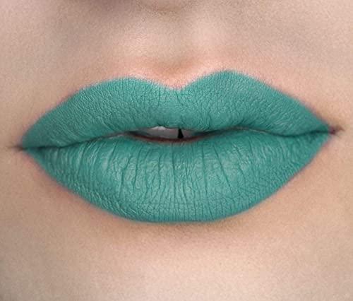 KUCKIAN COSMETICS KEROSENE, by Kuckian - Halloween 12-Hour Aqua Teal Lipstick - Vegan & Cruelty Free