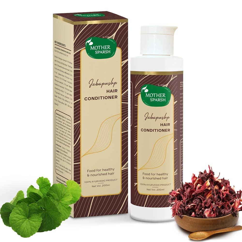 A M D A M D Mother Sparsh Jabapushp Natural Hair Conditioner with Amla, Bhringraj, Brahmi and Fenugreek. Therapeutic Properties 100% Ayurvedic, 200 ml