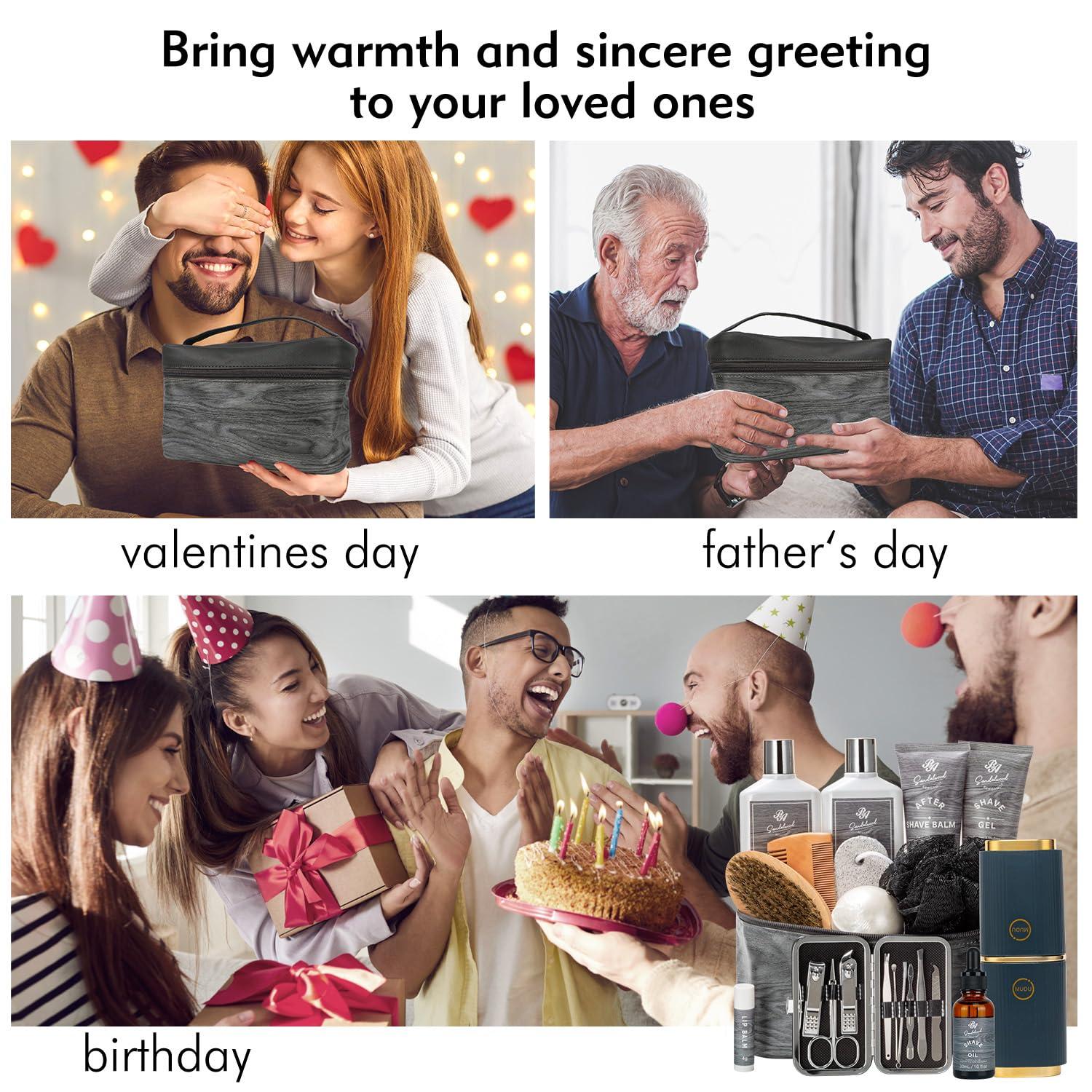 RA ROSA ACCA Grooming Kit for Men, Mens Gifts Skin Care Set, Beard Kit Skin Care for Men, Gifts for Boyfriend, Bubble Skincare Set, Anniversary Gifts for Men, Dad