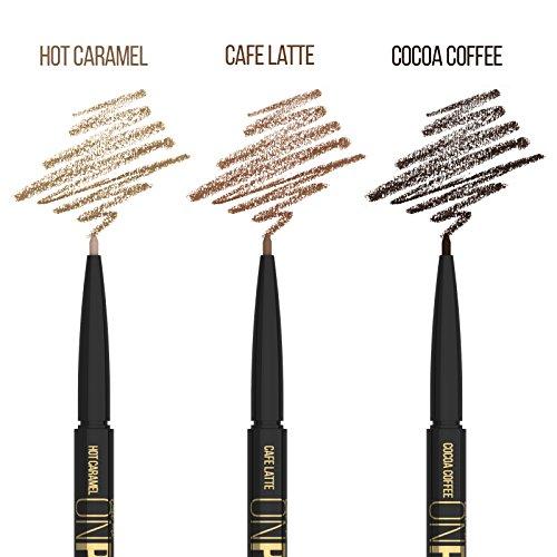 Mia Adora Best MICRO TIP Brow Definer Pencil - Waterproof & Smudgeproof ALL DAY WEAR - Cruelty FREE - Ultra Fine EXTRA Precision - Retractable Eyebrow Pencil - No Sharpener Needed - (LIGHT Brown)