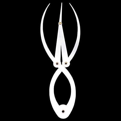 KAMILLEE KAMILLEE Golden Mean Calipers Golden Ratio Calipers Stainless Steel Eyebrow Ruler 1:1.618 Measure Tool for Tattoo Makeup