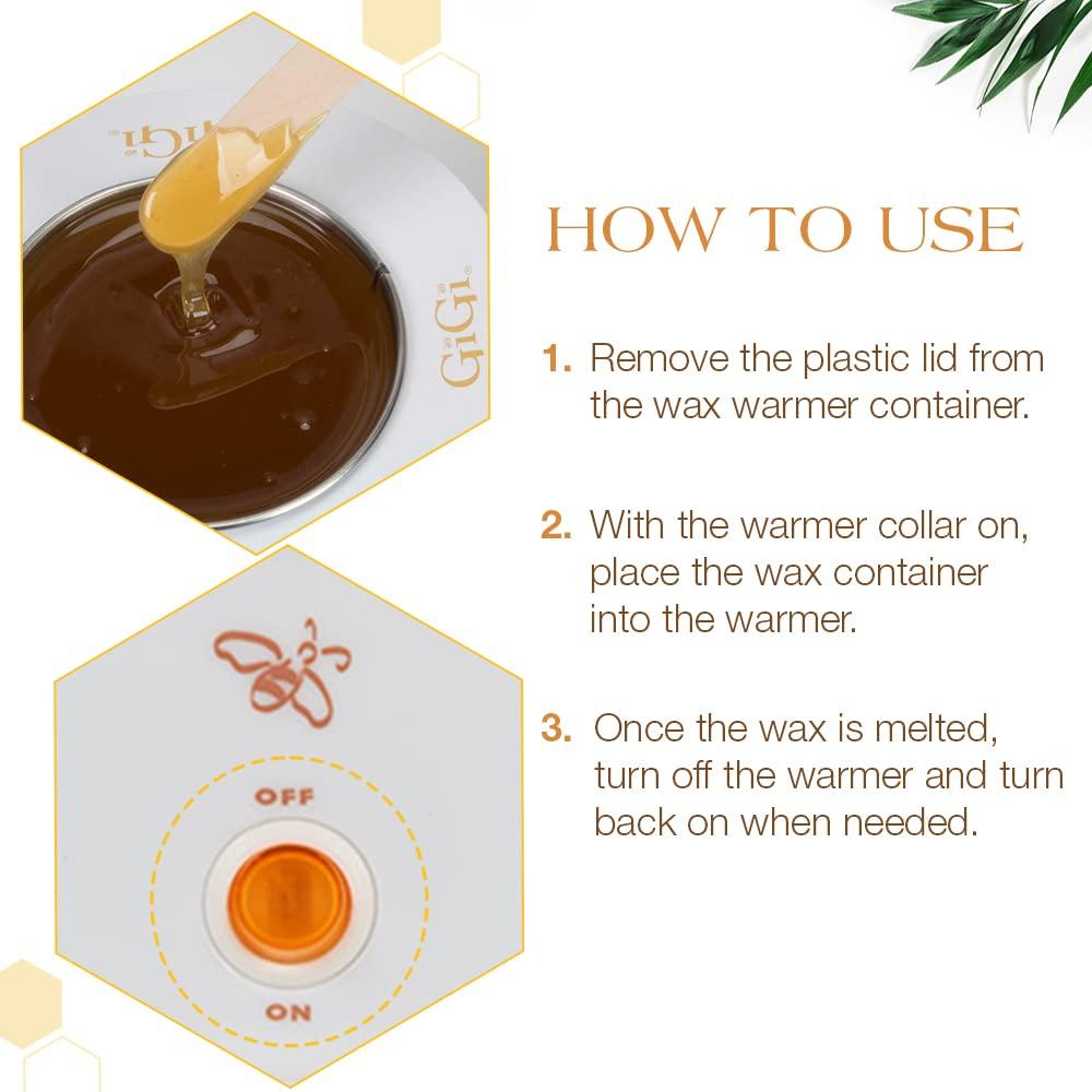 GiGi GiGi Hair Removal Wax Warmer, Space Saver, Compact, Accomodates 8 oz,14 oz, and 18 oz Wax Cans, Ideal for Minimal Waxing Services, 1-pack