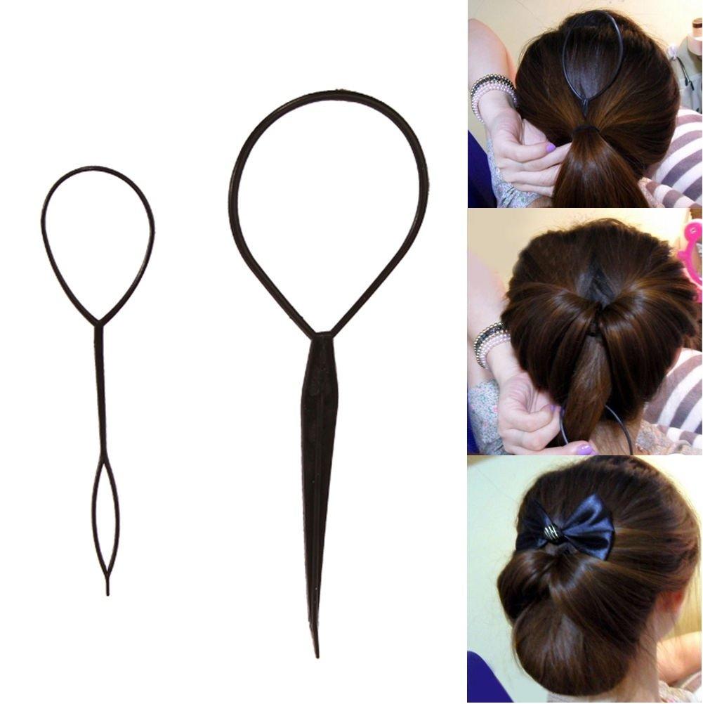 Boolavard Boolavard 2pcs Hair Braid Ponytail Maker Styling Tool TM