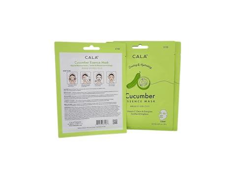 Cala CALA Cucumber Essence Full Face Facial Mask Sheets - 5 Pieces, Made in Korea