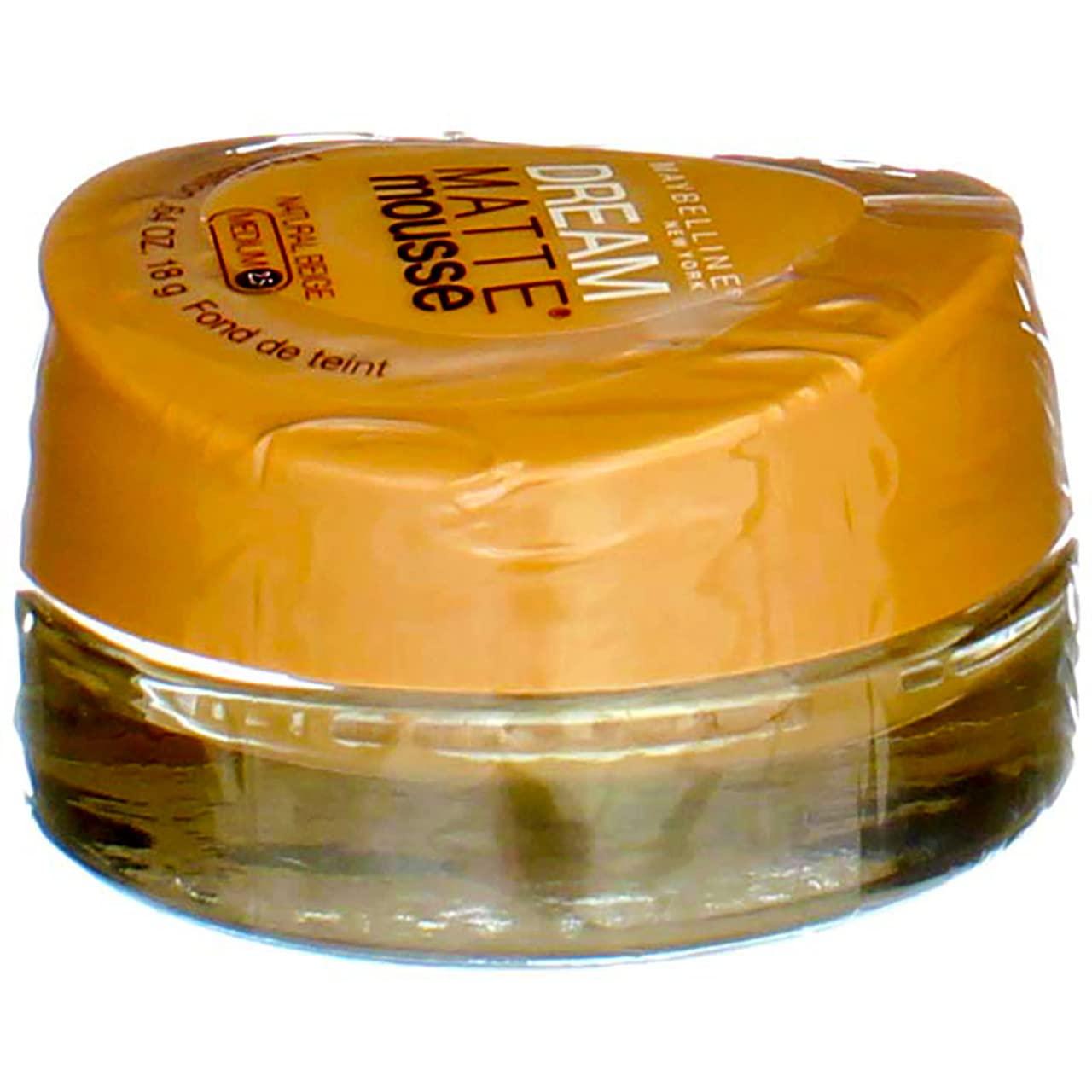 MAYBELLINE Maybelline Dream Matte Mousse Foundation, Natural Beige [2.5], 0.64 oz (Pack of 3)