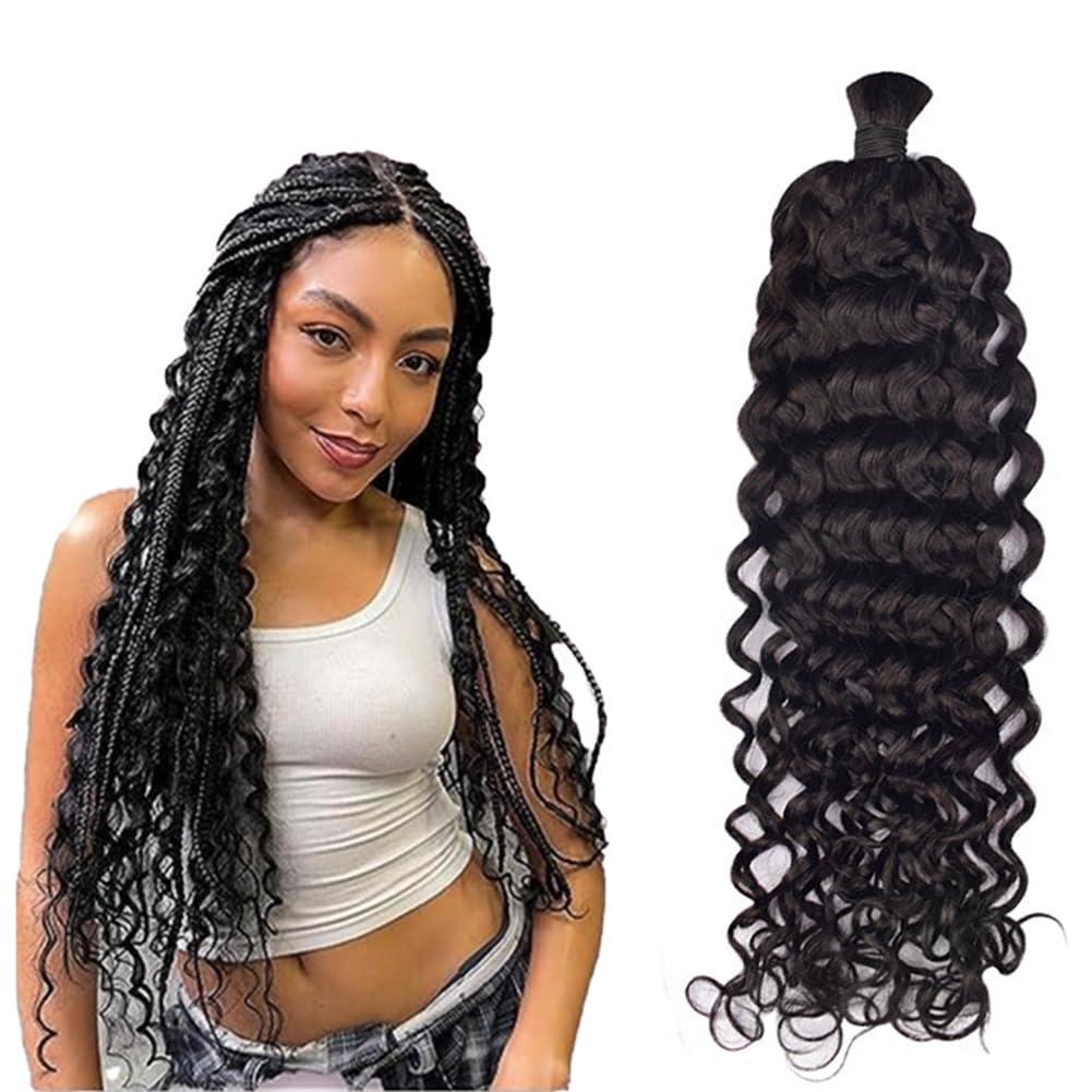 Kiss darling LASHES Italian Curly Bulk Human Hair for Braiding No Weft Micro Braiding Hair Braids Extensions 100% Unprocessed Virgin Human Hair Extensions Remy Bulk Hair 28inch