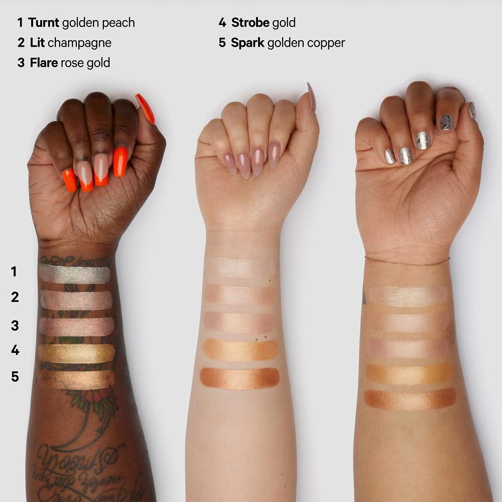 Milk Makeup Milk Makeup Highlighter, Strobe (Gold) - 0.21 oz - Dewy Cream Highlighter Stick - Blendable & Buildable - 1,000 Swipes in Every Stick - All Skin Types - Vegan, Talc Free & Cruelty Free