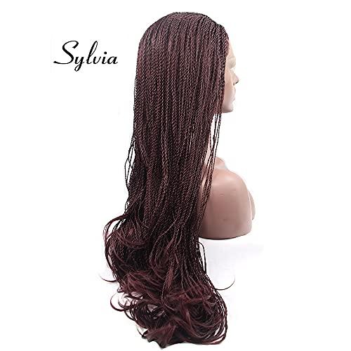 sylvia Sylvia 24inch 99J Braids Pre-twisted African Braiding Hair Knotless Twist Braids Dreadlocks Box Braid Crochet Hair for Black Women