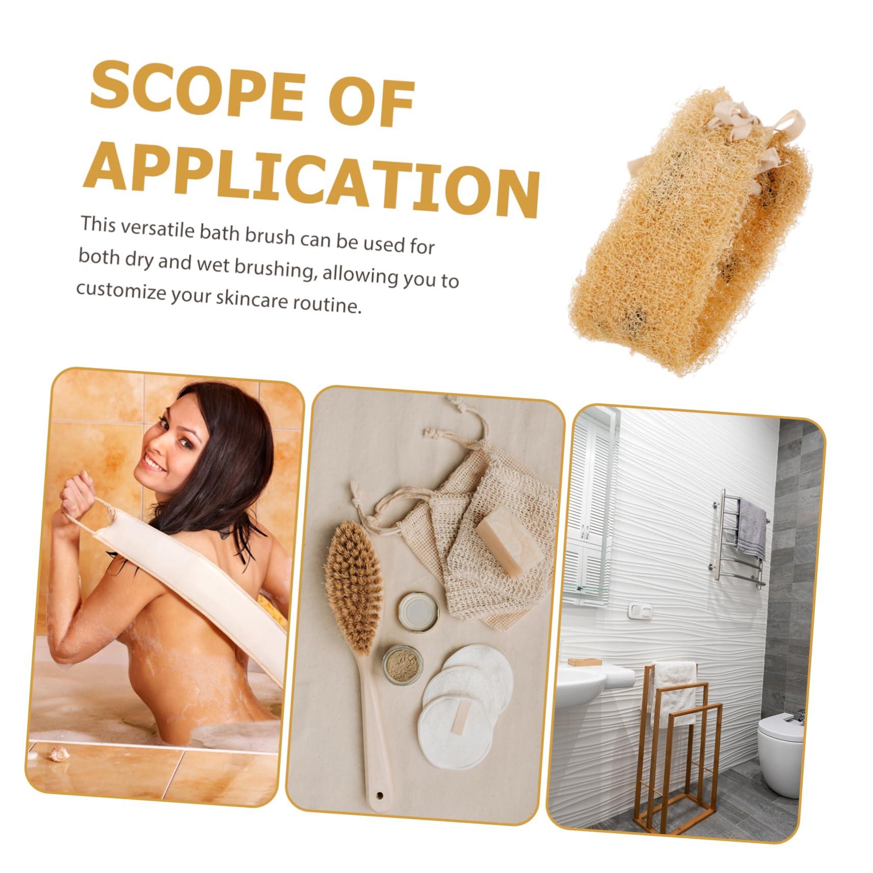 NOLITOY NOLITOY Loofah Bath Brush Cleaner Handle Gel Scrubber Bath Loofah for Pads Grout Washcloth Body Towel Dry Scratcher Hut Razor Boar Squeegee Air Exfoliating Sisal Sponge