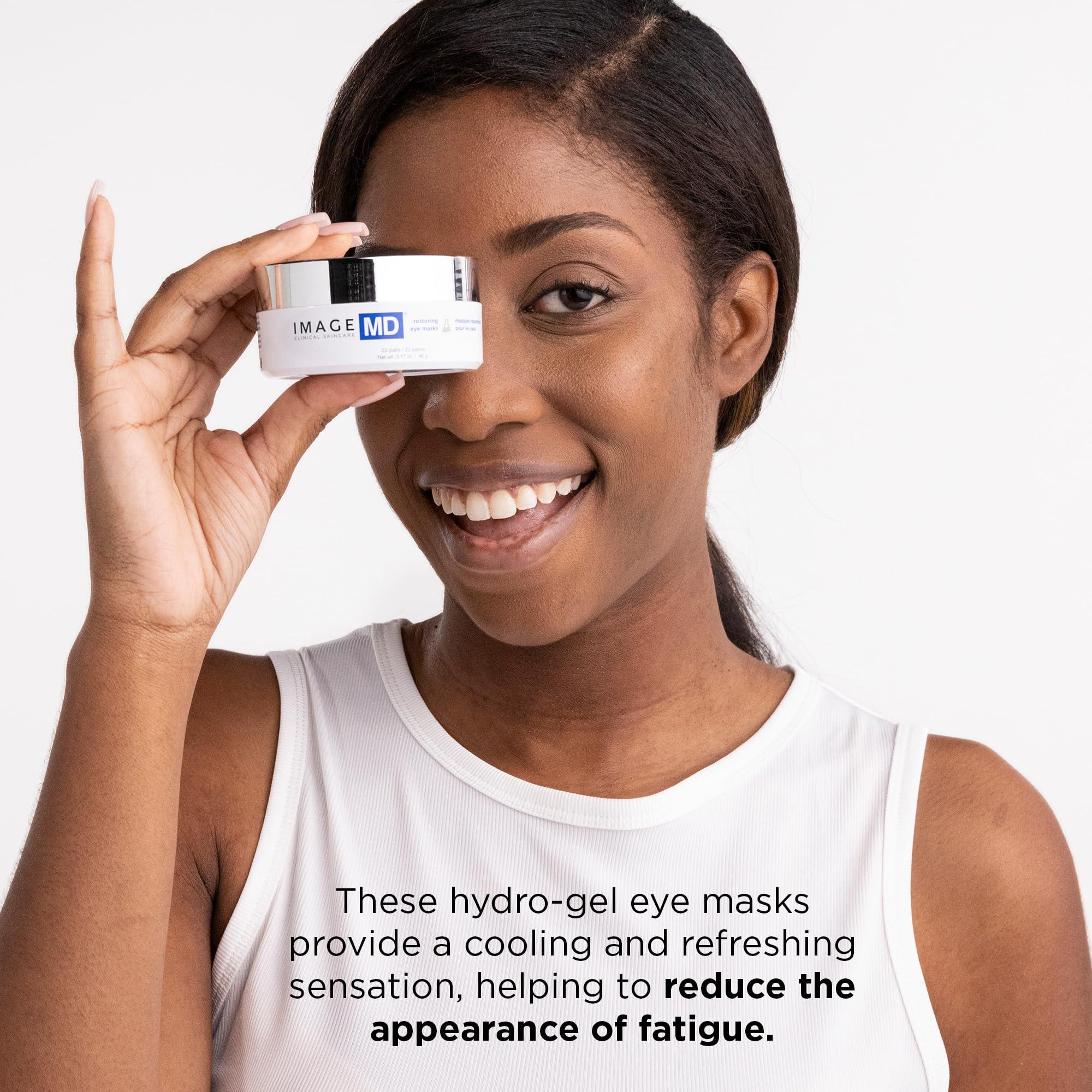 IMAGE Skincare IMAGE Skincare, IMAGE MD Restoring Eye Masks, Made with Cooling Hydrogel to Rapidly Refresh, Firm, Restore, & Soothe Tired Eyes, 22 Count