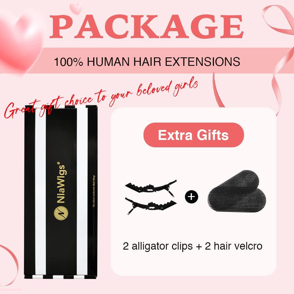 N NIAWIGS Kinky Straight Micro Link Extensions Hair Human Hair Niawigs Micro Links Hair Extensions for Black Women 100 Strands Micro Loop Human Hair Extensions 12 Inches 70G Natural Black